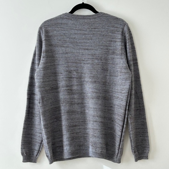 Billy Reid 100% Wool Gray V-Neck Sweater - Picture 11 of 16